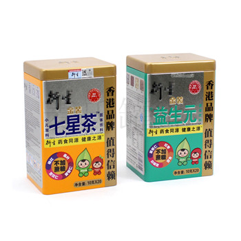 小兒七星茶鐵罐,固體飲料馬口鐵罐